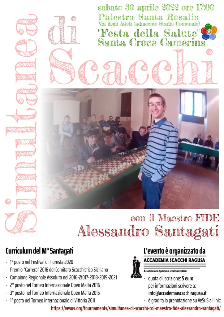 Simultanea col Maestro FIDE Alessandro Santagati